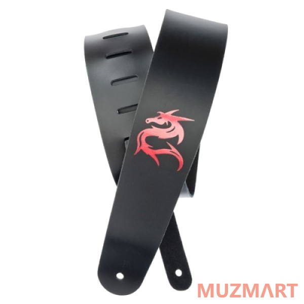 Planet Waves 25L-DRG Кожаный гитарный ремень, Dragon