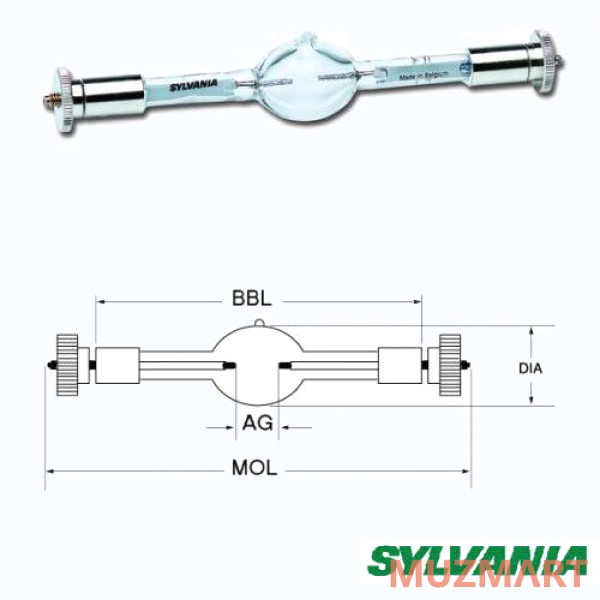 Sylvania BA1200DE S6.0(MSR1200SA/DE) Лампа газоразрядная