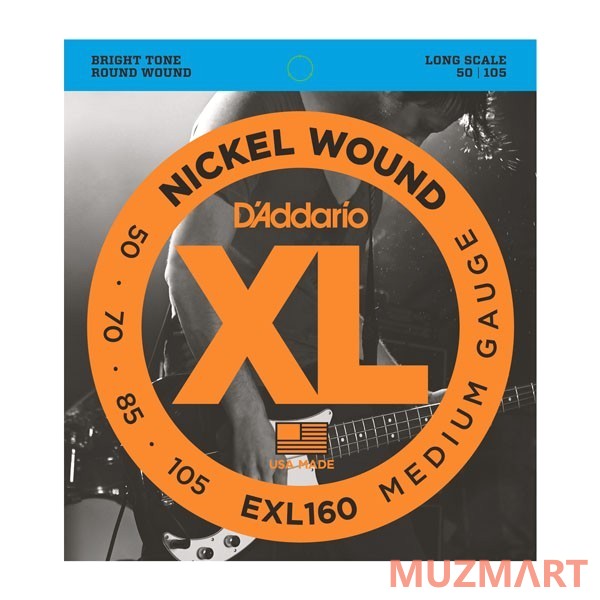 D'Addario EXL160 Струны для 4-х струнной бас гитары