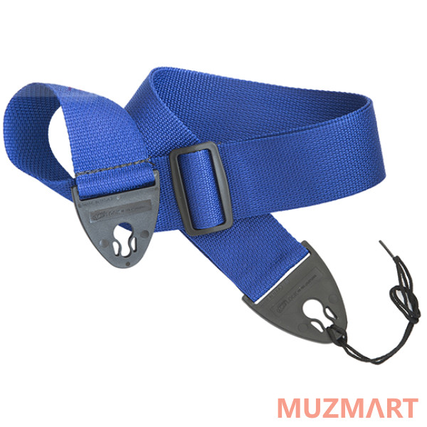 D'Andrea 1355BLUE Polyweb Ace-Lock Ремень для гитары, синий