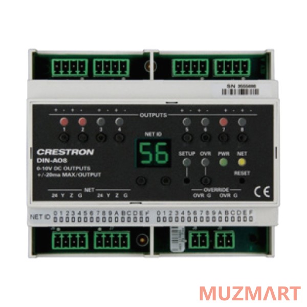 Crestron 8-канальный DIN-AO8 Модуль
