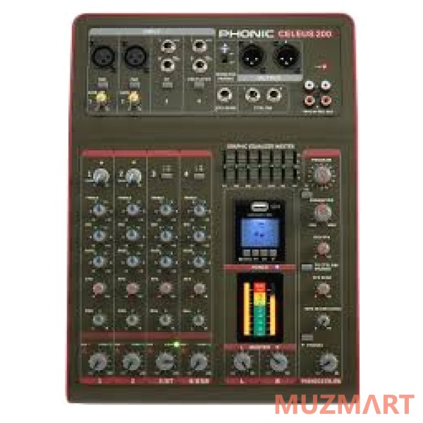 Phonic CELEUS 200 Микшерный пульт 6-ти канальный