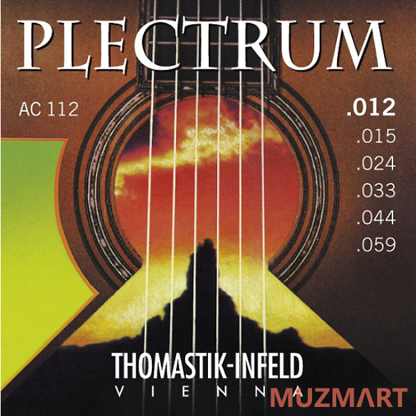 Thomastik Plectrum AC112 струны для акустической гитары 12-59, бронза
