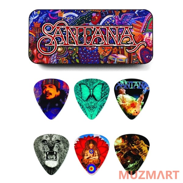 Dunlop SANPT02H Carlos Santana Медиаторы 6шт, толстые, в коробочке