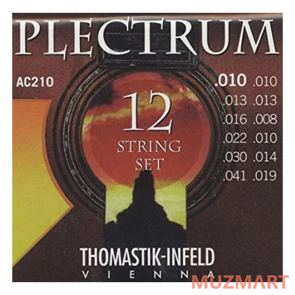 Thomastik Plectrum AC210T струны для двенадцатиструнной гитары 10-41, бронза
