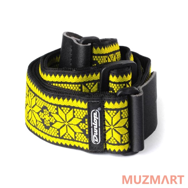 Dunlop D67-02YE Jacquard Fillmore Yellow ремень гитарный, жаккард