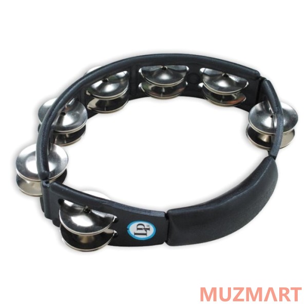 Latin Percussion LP150 Cyclops Steel Jingles Tambourine Black тамбурин пластик